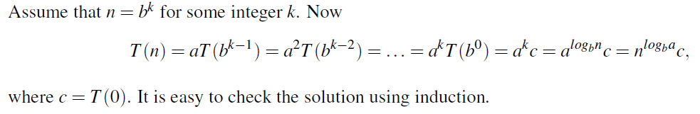 T(n) solution