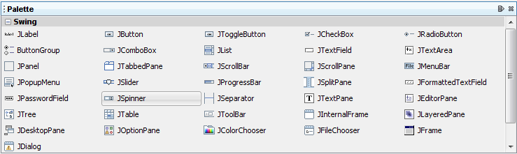 screen shot from NetBeans